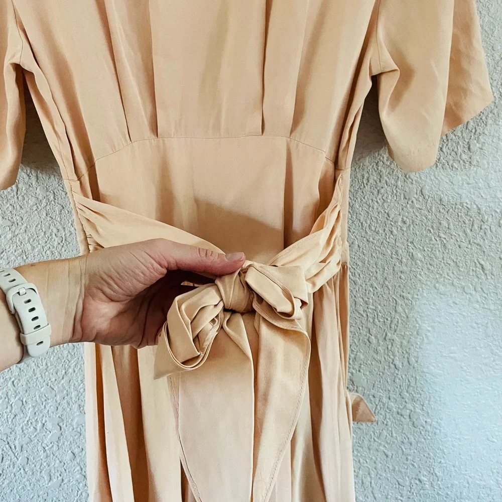 Vintage Peach Midi Dress - Picture 10 of 16